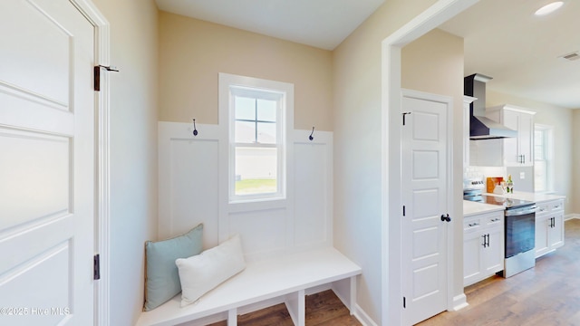 1407 Stoney Creek Church Rd, Goldsboro, NC 27534 - mudroom featuring light wood-style floors