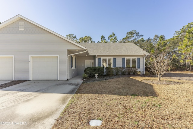 ranch-style house with a garage