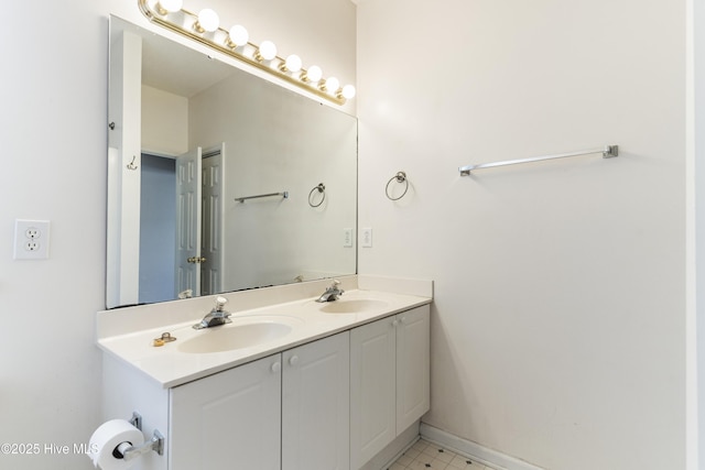 bathroom with vanity