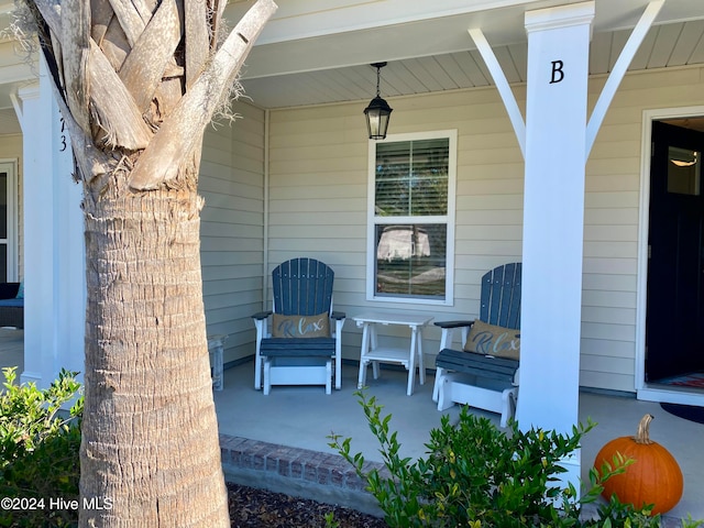 view of patio / terrace with covered porch