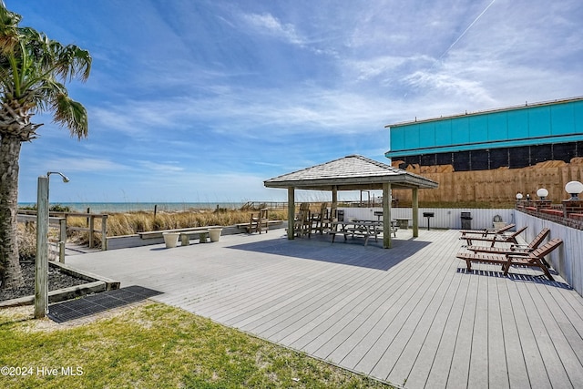 view of wooden terrace