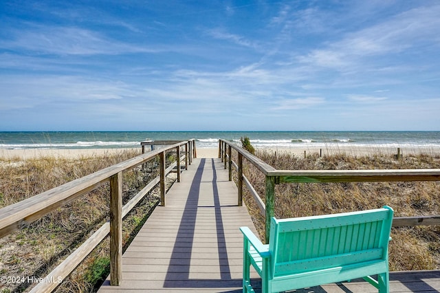 1615 Lake Park Blvd S Unit 1007, Carolina Beach, NC 28428 - view of property's community featuring view of water and beach