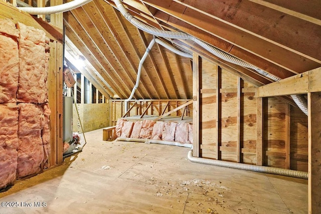 view of attic