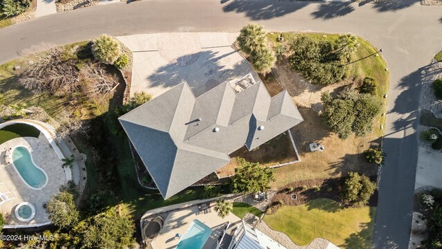 10108 Sea Breeze Dr, Emerald Isle, NC 28594 - aerial overview of property's location featuring a pool
