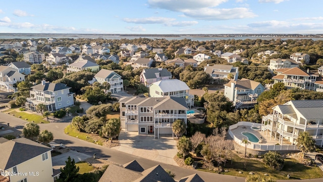 10108 Sea Breeze Dr, Emerald Isle, NC 28594 - aerial view of residential area with a pool