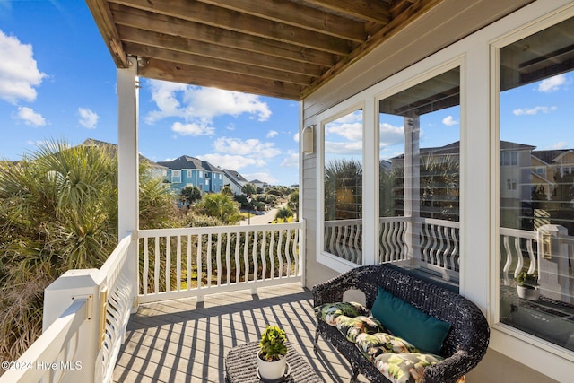 view of balcony