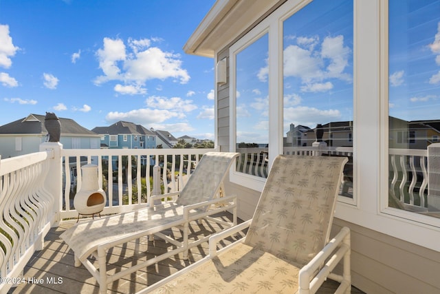 view of balcony