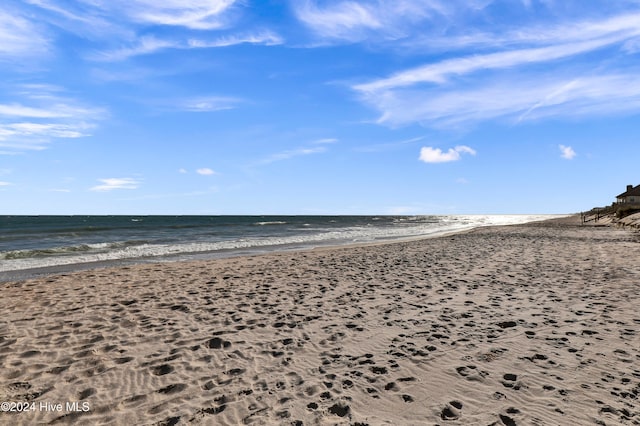 water view featuring a beach view