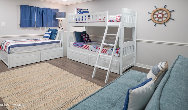 bedroom featuring hardwood / wood-style floors