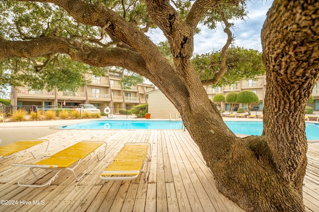 view of pool