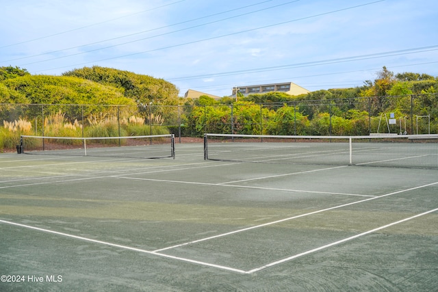 view of tennis court