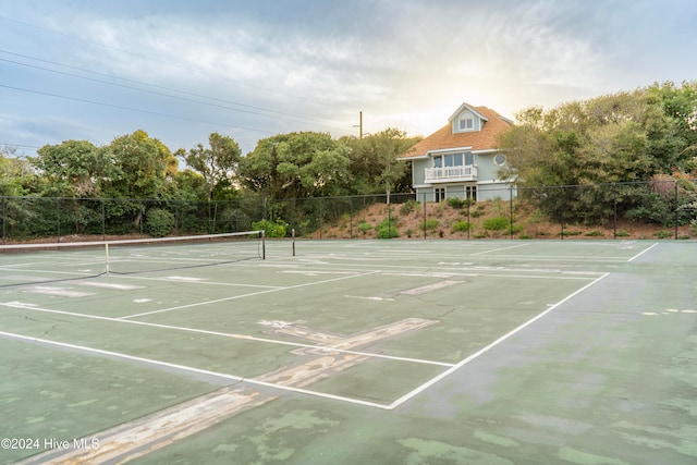 view of sport court