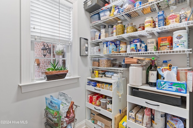 view of pantry