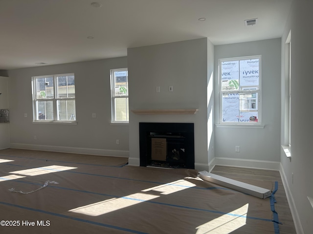 view of unfurnished living room