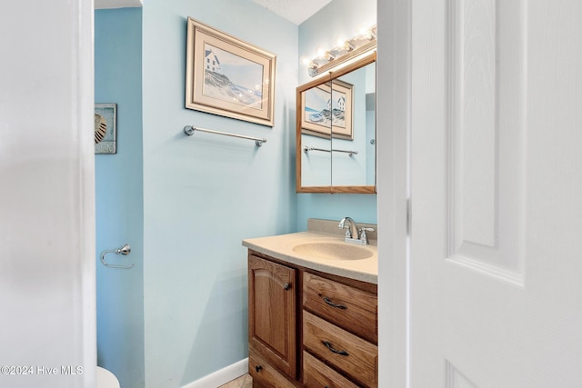 bathroom with vanity