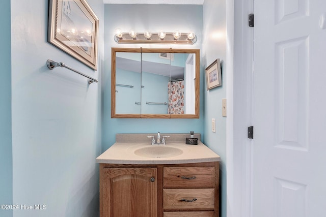 bathroom featuring vanity