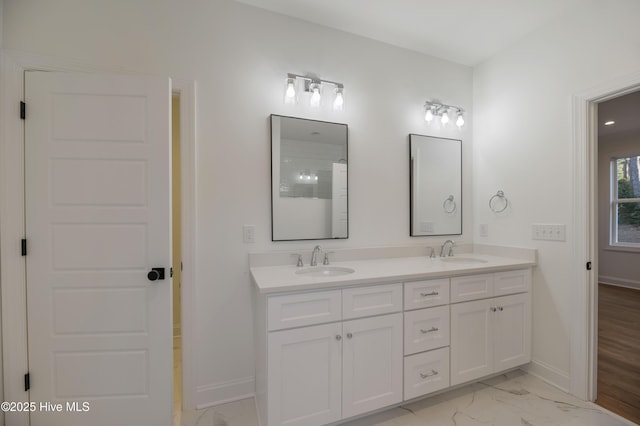 bathroom with vanity