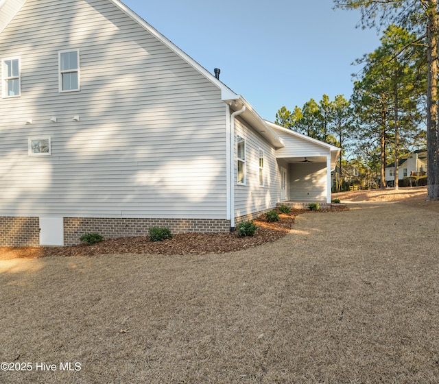 view of home's exterior