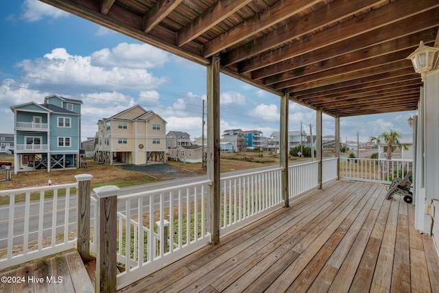 132 Reeves St, North Topsail Beach, NC 28460 - deck with a residential view