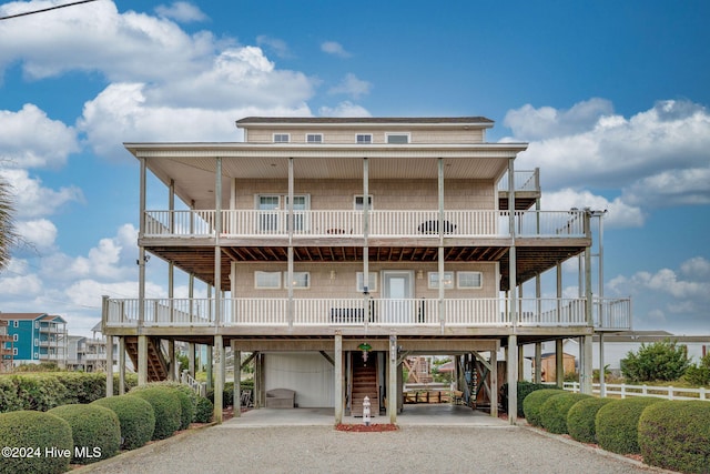 exterior space with a carport