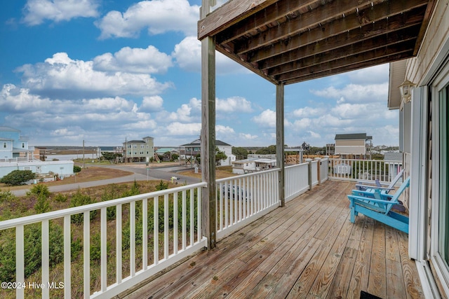 132 Reeves St, North Topsail Beach, NC 28460 - view of wooden deck