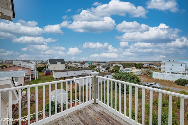 132 Reeves St, North Topsail Beach, NC 28460 - deck with a residential view