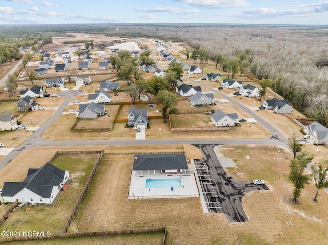 bird's eye view featuring a residential view