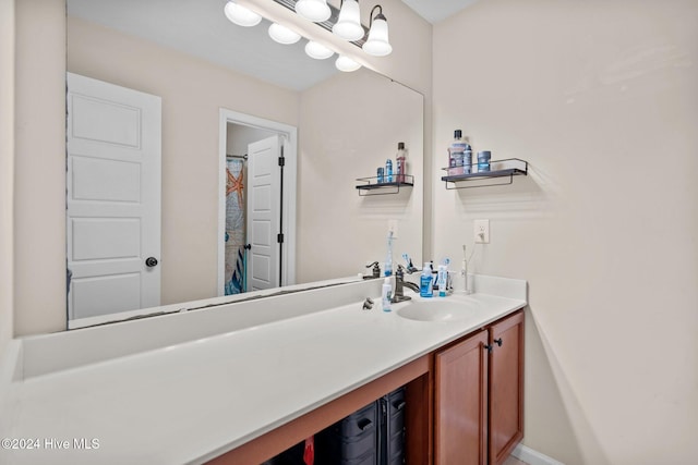 bathroom featuring vanity