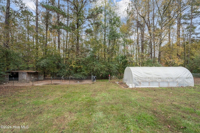 16200 US Highway 421, Burgaw, NC 28425 - view of yard featuring a greenhouse and an outbuilding