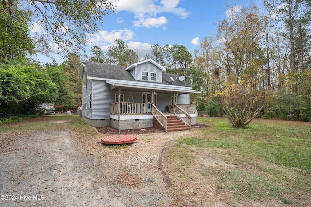 16200 US Highway 421, Burgaw, NC 28425 - bungalow featuring a porch, crawl space, and roof with shingles