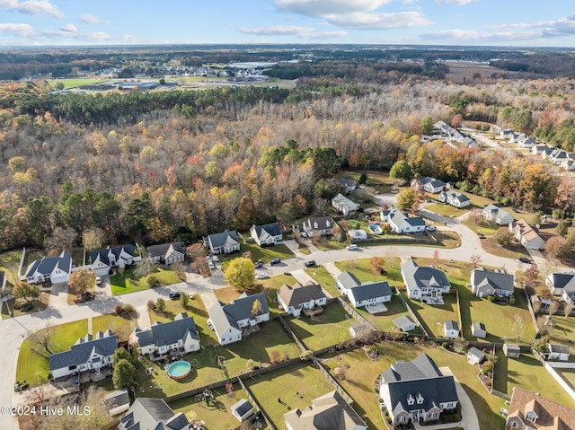 birds eye view of property