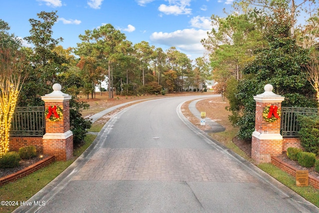 view of road with curbs
