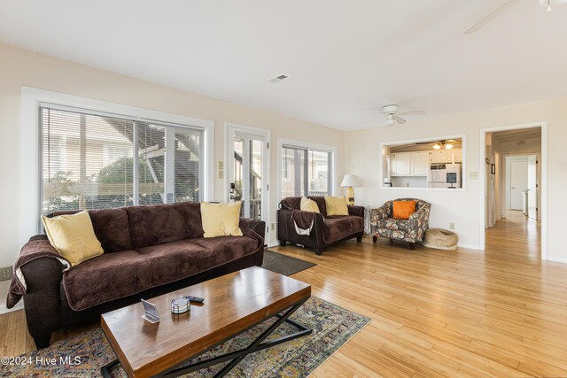 dining room featuring light wood-type flooring