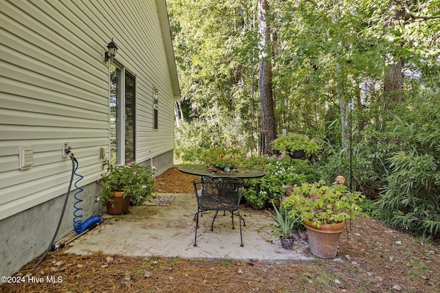 view of yard with a patio