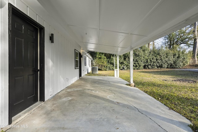 view of patio / terrace with cooling unit