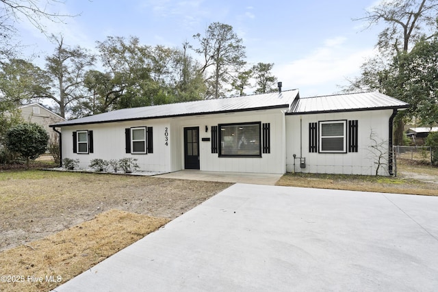 view of ranch-style home