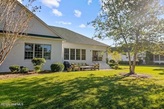 109 St Gallen Ct, New Bern, NC 28562 - back of house featuring a lawn