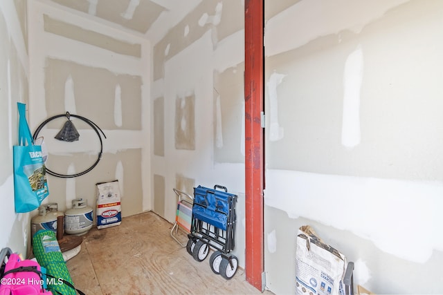 view of storage room