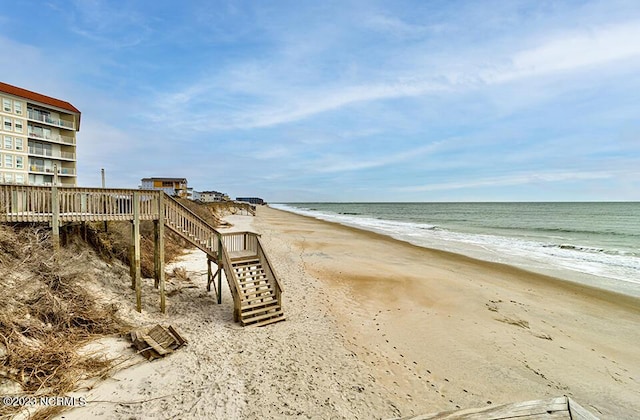 2000 New River Inlet Rd Unit 1203, North Topsail Beach, NC 28460 - water view featuring local beach and stairs