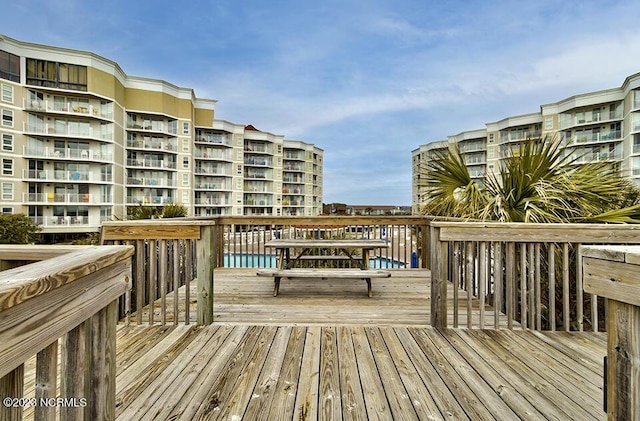 2000 New River Inlet Rd Unit 1203, North Topsail Beach, NC 28460 - view of wooden terrace