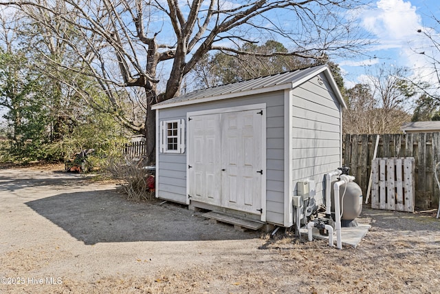 view of outbuilding