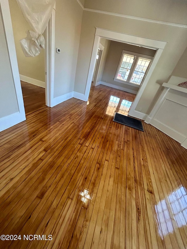 interior space featuring wood-type flooring