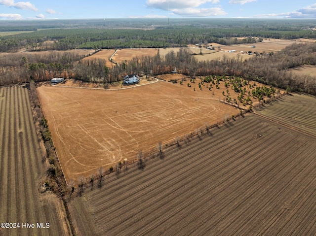 bird's eye view featuring a rural view