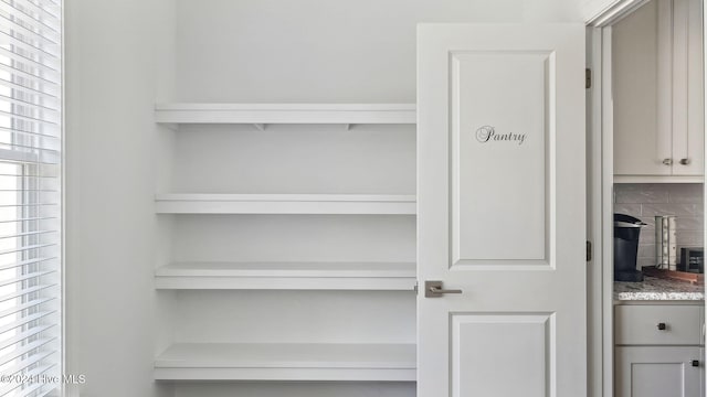 view of pantry