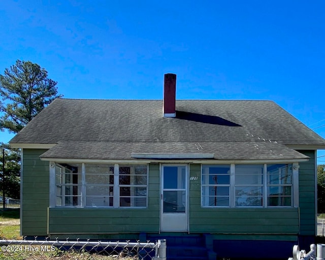 view of back of property