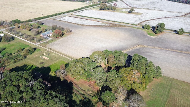 drone / aerial view featuring a rural view