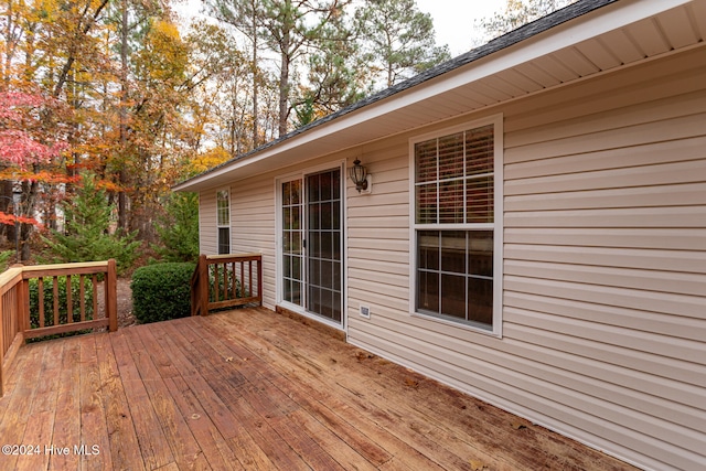 view of wooden terrace