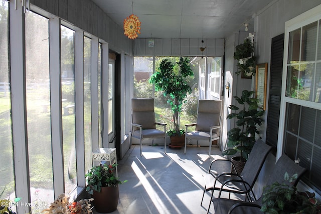 sunroom featuring plenty of natural light