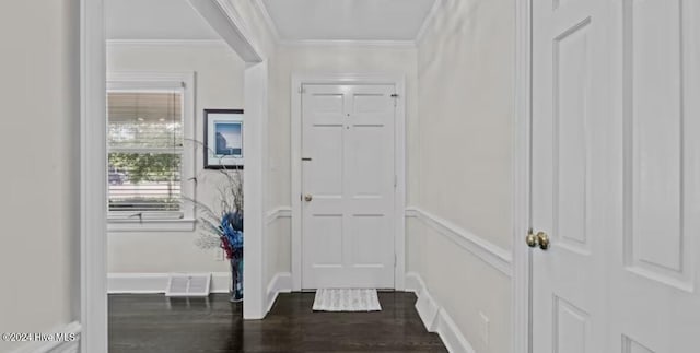 2306 Charles Blvd, Greenville, NC 27858 - entrance foyer with crown molding and wood finished floors