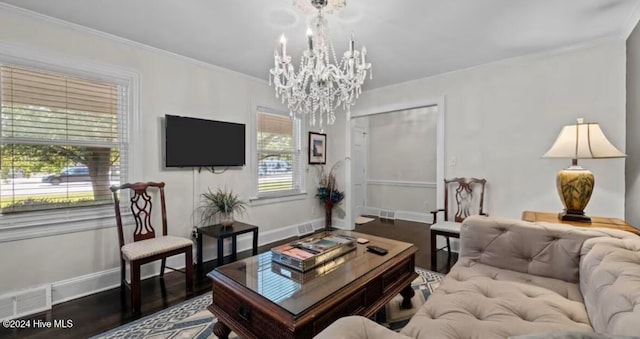 entrance foyer featuring dark hardwood / wood-style floors and ornamental molding